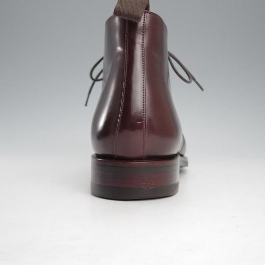 美品★(スペイン製)カルミナ SIZE 7【定価￥121,000-★コードバン仕様/チャッカブーツ/905】SIMPSONラスト/赤茶/メンズ/CARMINA★j236