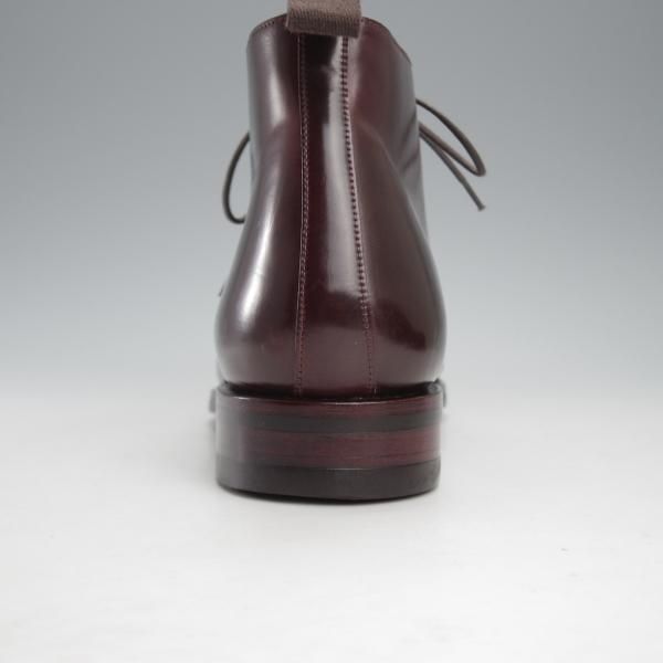 美品★(スペイン製)カルミナ SIZE 7【定価￥121,000-★コードバン仕様/チャッカブーツ/905】SIMPSONラスト/赤茶/メンズ/CARMINA★j236