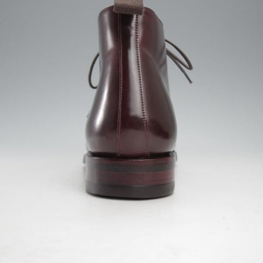 美品★(スペイン製)カルミナ SIZE 7【定価￥121,000-★コードバン仕様/チャッカブーツ/905】SIMPSONラスト/赤茶/メンズ/CARMINA★j236