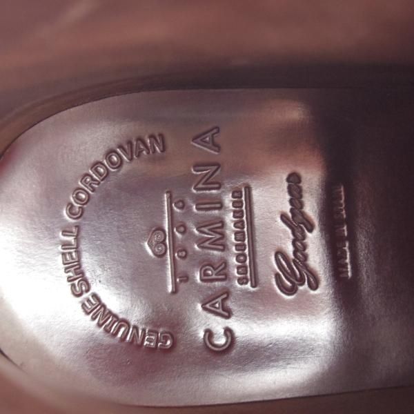 美品★(スペイン製)カルミナ SIZE 7【定価￥121,000-★コードバン仕様/チャッカブーツ/905】SIMPSONラスト/赤茶/メンズ/CARMINA★j236