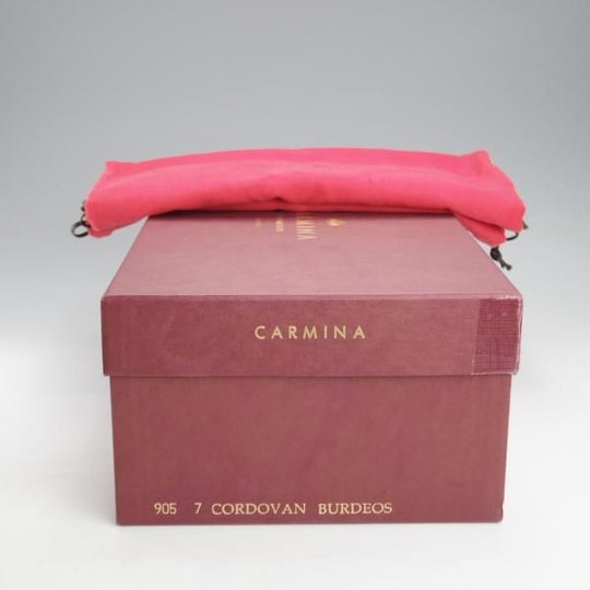 美品★(スペイン製)カルミナ SIZE 7【定価￥121,000-★コードバン仕様/チャッカブーツ/905】SIMPSONラスト/赤茶/メンズ/CARMINA★j236