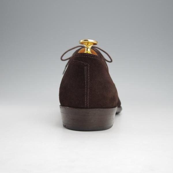 極上★ジョンロブ SIZE 40.5/UK6.5程度【貴重★エルメス別注/HERMES】JUD/H103ラスト/ストレートチップ/スエード/濃茶/JOHN LOBB★j237