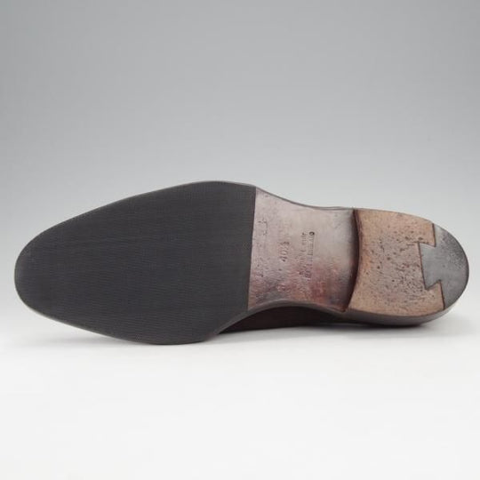 極上★ジョンロブ SIZE 40.5/UK6.5程度【貴重★エルメス別注/HERMES】JUD/H103ラスト/ストレートチップ/スエード/濃茶/JOHN LOBB★j237