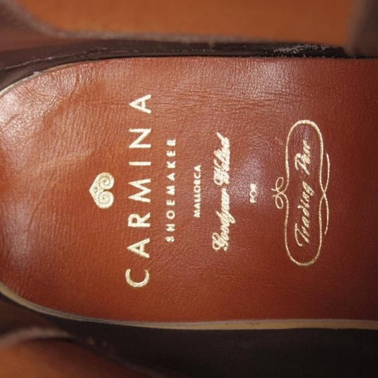 美品★(スペイン製)CARMINA/カルミナ SIZE 6.5【高額★リザード革/トレーディングポスト別注/サイドゴアブーツ】茶/Trading Post★j240