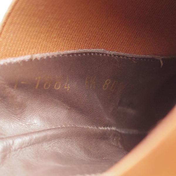 美品★(スペイン製)CARMINA/カルミナ SIZE 6.5【高額★リザード革/トレーディングポスト別注/サイドゴアブーツ】茶/Trading Post★j240