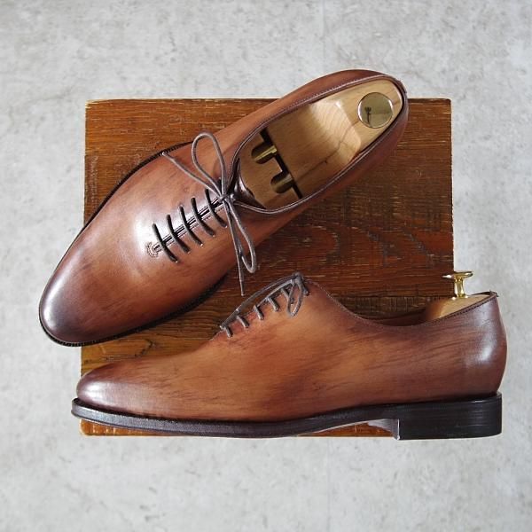 未使用★ジャランスリワヤ SIZE 41【茶系パティーヌ★ユナイテッドアローズ(GLR)別注/ホールカット】98910/JALAN SRIWIJAWA★j245