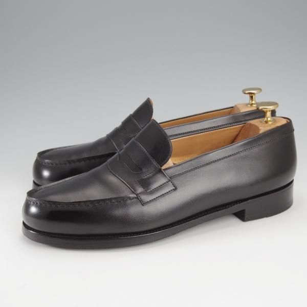 極上★J.M.ウエストン 7E【定価￥137,500-★180/コインローファー】41ラスト/ボックスカーフ/黒/メンズ/Weston/ウェストン★j248