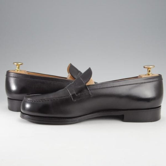 極上★J.M.ウエストン 7E【定価￥137,500-★180/コインローファー】41ラスト/ボックスカーフ/黒/メンズ/Weston/ウェストン★j248