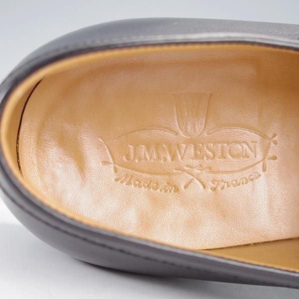 極上★J.M.ウエストン 7E【定価￥137,500-★180/コインローファー】41ラスト/ボックスカーフ/黒/メンズ/Weston/ウェストン★j248
