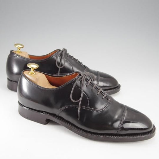 極美品★オールデン 6.5D【現行定価17万円程度★コードバン仕様/ハンプトンラスト】9071/ストレートチップ/黒/メンズ/Alden★j251