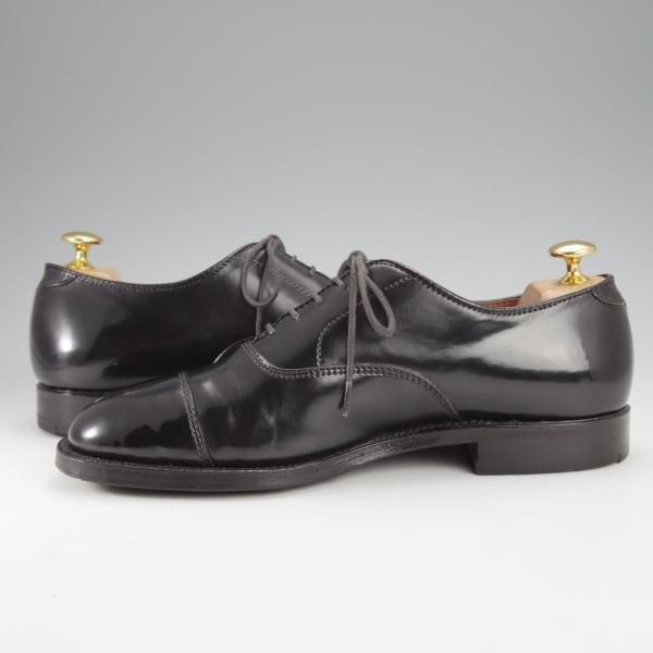 極美品★オールデン 6.5D【現行定価17万円程度★コードバン仕様/ハンプトンラスト】9071/ストレートチップ/黒/メンズ/Alden★j251