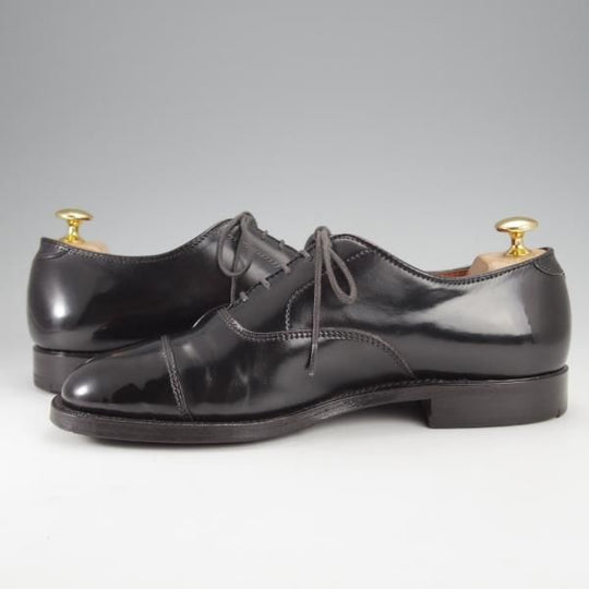 極美品★オールデン 6.5D【現行定価17万円程度★コードバン仕様/ハンプトンラスト】9071/ストレートチップ/黒/メンズ/Alden★j251