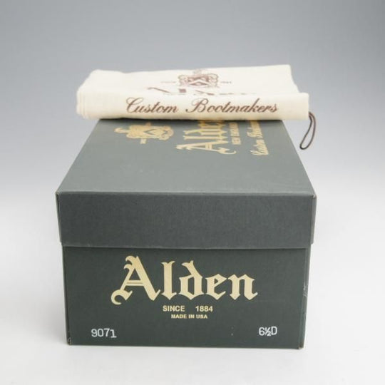 極美品★オールデン 6.5D【現行定価17万円程度★コードバン仕様/ハンプトンラスト】9071/ストレートチップ/黒/メンズ/Alden★j251
