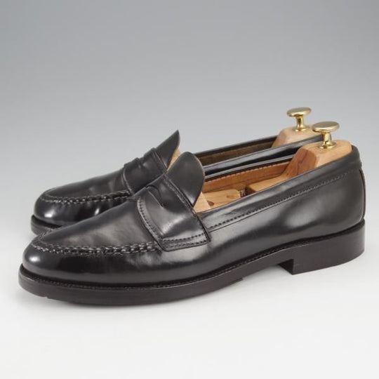 極上★オールデン 8E【貴重★コードバン/ブルックスブラザーズ別注】06602/コインローファー/黒/BROOKS BROTHERS/Alden★j274