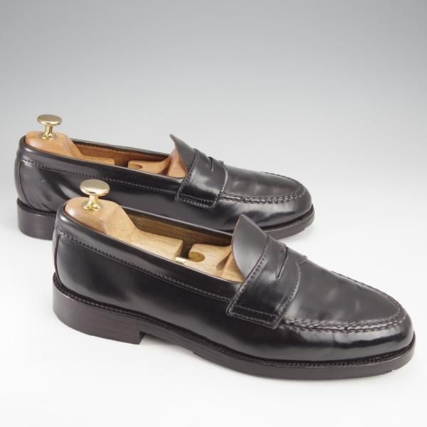 極上★オールデン 8E【貴重★コードバン/ブルックスブラザーズ別注】06602/コインローファー/黒/BROOKS BROTHERS/Alden★j274