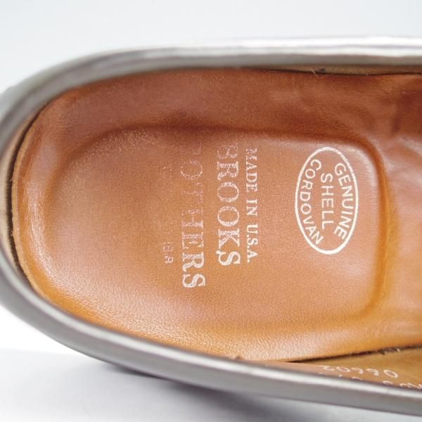 極上★オールデン 8E【貴重★コードバン/ブルックスブラザーズ別注】06602/コインローファー/黒/BROOKS BROTHERS/Alden★j274