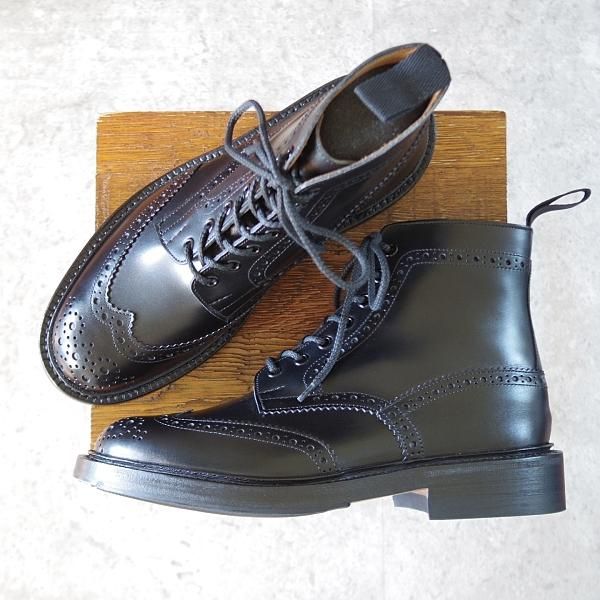 未使用★トリッカーズ SIZE 6.5【定価￥132,000-★STOW/ストウ/5634】カントリーブーツ/ボックスカーフ/黒/メンズ/Tricker's★j275