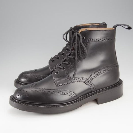 未使用★トリッカーズ SIZE 6.5【定価￥132,000-★STOW/ストウ/5634】カントリーブーツ/ボックスカーフ/黒/メンズ/Tricker's★j275