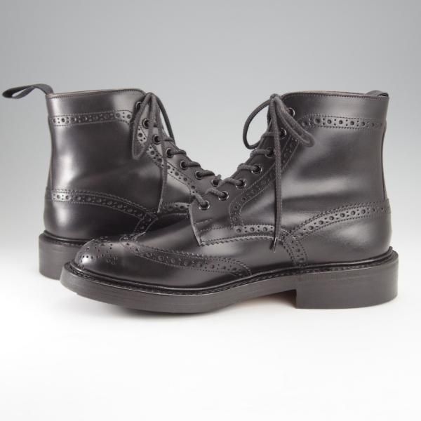 未使用★トリッカーズ SIZE 6.5【定価￥132,000-★STOW/ストウ/5634】カントリーブーツ/ボックスカーフ/黒/メンズ/Tricker's★j275
