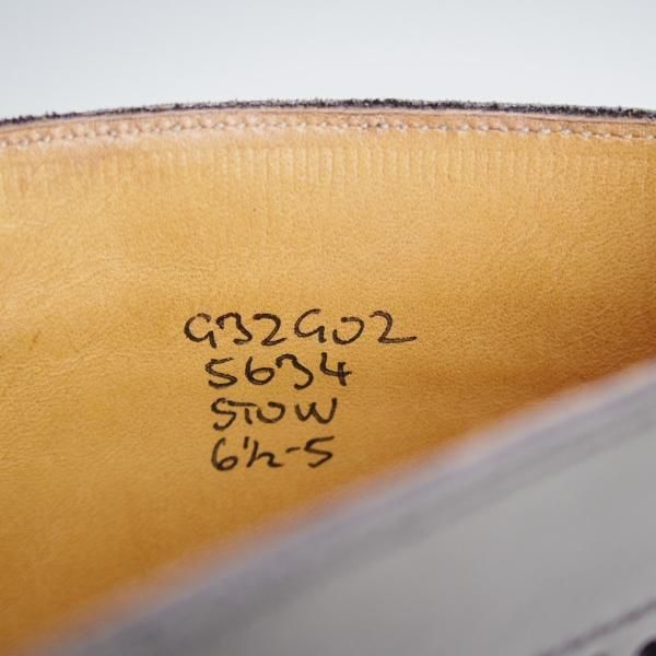 未使用★トリッカーズ SIZE 6.5【定価￥132,000-★STOW/ストウ/5634】カントリーブーツ/ボックスカーフ/黒/メンズ/Tricker's★j275