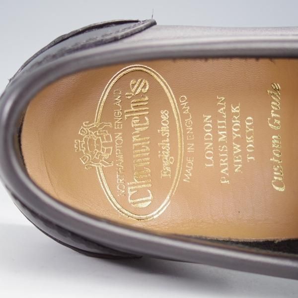 極美品★チャーチ 55F/UK5.5【定価￥157,300-★コインローファー/Pembrey】126ラスト/ビーフロール/プレステージカーフ/黒/Church's★j277