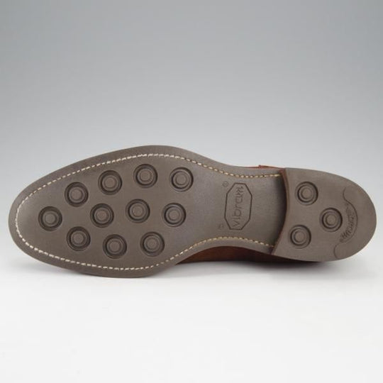 極美品★三陽山長 SIZE 6.5【モデル定価￥73,440-★琴四郎/R2010ラスト】セミブローグ/スエード/茶/KINSHIRO/SanyoYamacho★j278