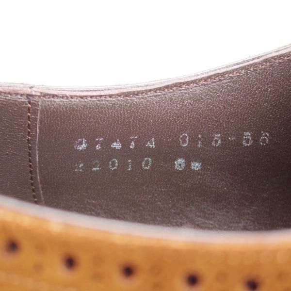 極美品★三陽山長 SIZE 6.5【モデル定価￥73,440-★琴四郎/R2010ラスト】セミブローグ/スエード/茶/KINSHIRO/SanyoYamacho★j278