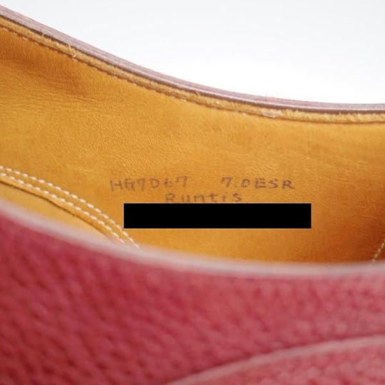 極上★(HM)ギルド・オブ・クラフツ US7C【税込上代￥165,000-★Runtis/ハンドソーンウェルテッド製法】モンクストラップ/赤茶★j281