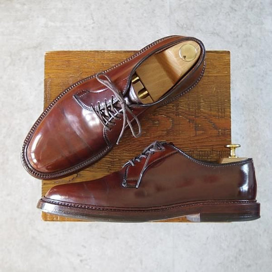 ★オールデン 7D【貴重★シガー色/コードバン/93911】バリーラスト/プレーントゥ/茶/メンズ/Alden★j283