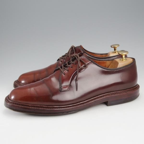 ★オールデン 7D【貴重★シガー色/コードバン/93911】バリーラスト/プレーントゥ/茶/メンズ/Alden★j283