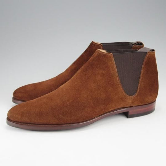 極上★クロケット&ジョーンズ 6.5E【★トレーディングポスト別注/CRANFORD】360ラスト/サイドゴアブーツ/濃茶/Crockett&Jones★j284