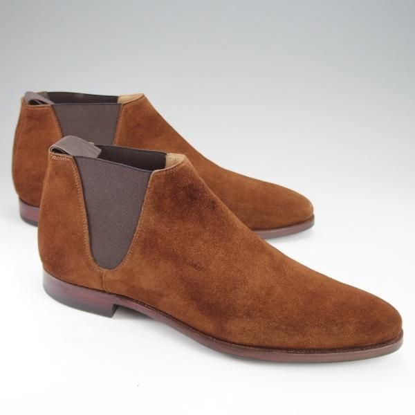 極上★クロケット&ジョーンズ 6.5E【★トレーディングポスト別注/CRANFORD】360ラスト/サイドゴアブーツ/濃茶/Crockett&Jones★j284