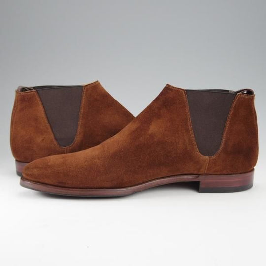 極上★クロケット&ジョーンズ 6.5E【★トレーディングポスト別注/CRANFORD】360ラスト/サイドゴアブーツ/濃茶/Crockett&Jones★j284