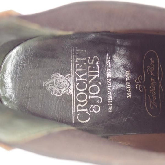 極上★クロケット&ジョーンズ 6.5E【★トレーディングポスト別注/CRANFORD】360ラスト/サイドゴアブーツ/濃茶/Crockett&Jones★j284