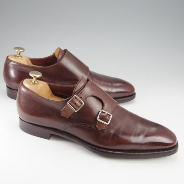 極上★クロケット&ジョーンズ 6.5D【ハンドグレードライン★SEYMOUR/337ラスト】ダブルモンク/カーフ/濃茶/Crockett&Jones★j285