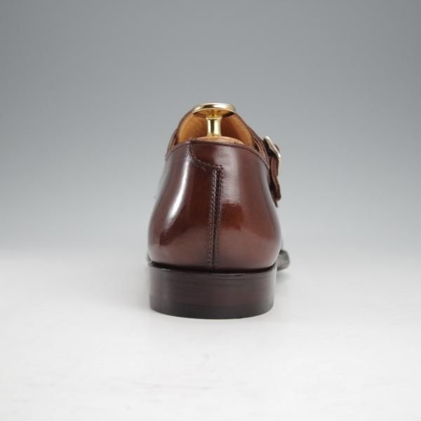 極上★クロケット&ジョーンズ 6.5D【ハンドグレードライン★SEYMOUR/337ラスト】ダブルモンク/カーフ/濃茶/Crockett&Jones★j285