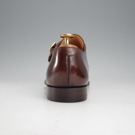 極上★クロケット&ジョーンズ 6.5D【ハンドグレードライン★SEYMOUR/337ラスト】ダブルモンク/カーフ/濃茶/Crockett&Jones★j285