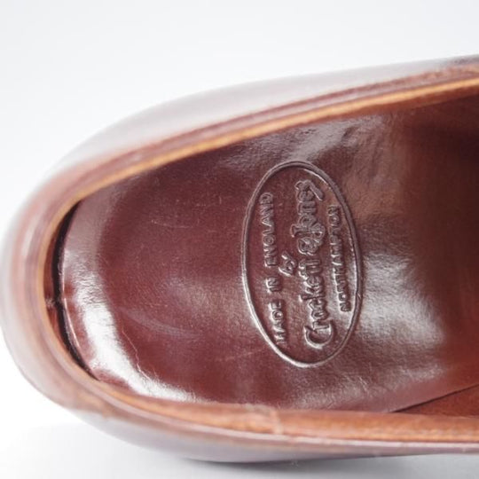 極上★クロケット&ジョーンズ 6.5D【ハンドグレードライン★SEYMOUR/337ラスト】ダブルモンク/カーフ/濃茶/Crockett&Jones★j285