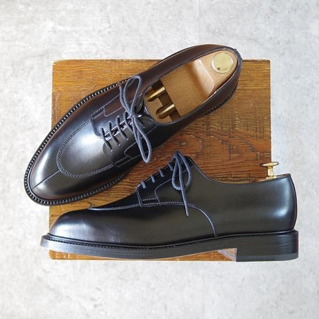 未使用★J.M.ウエストン 7D【定価￥159,500-★ハーフハント/598】Uチップ/25ラスト/ボックスカーフ/黒/Weston/ウェストン★j287