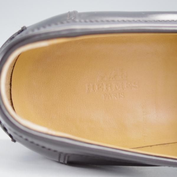 HERMES/エルメス SIZE 40【ローファー/ポリッシュレザー/黒】 | 高級