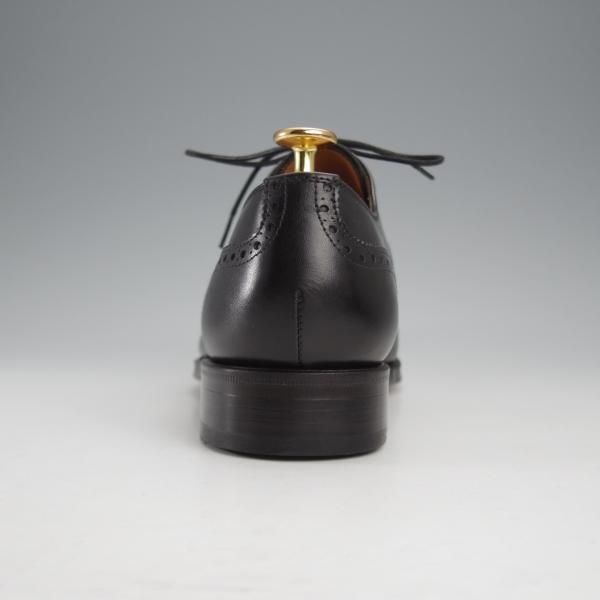 未使用★(スペイン製)YANKO/ヤンコ SIZE 7.5【★グッドイヤーウェルテッド製法/セミブローグ】14468/カーフ/黒/メンズ★j292