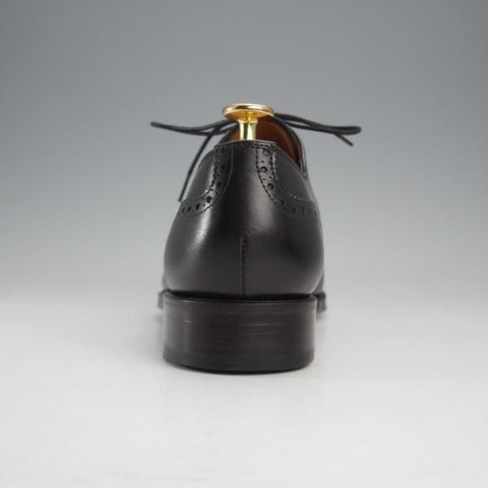 未使用★(スペイン製)YANKO/ヤンコ SIZE 7.5【★グッドイヤーウェルテッド製法/セミブローグ】14468/カーフ/黒/メンズ★j292