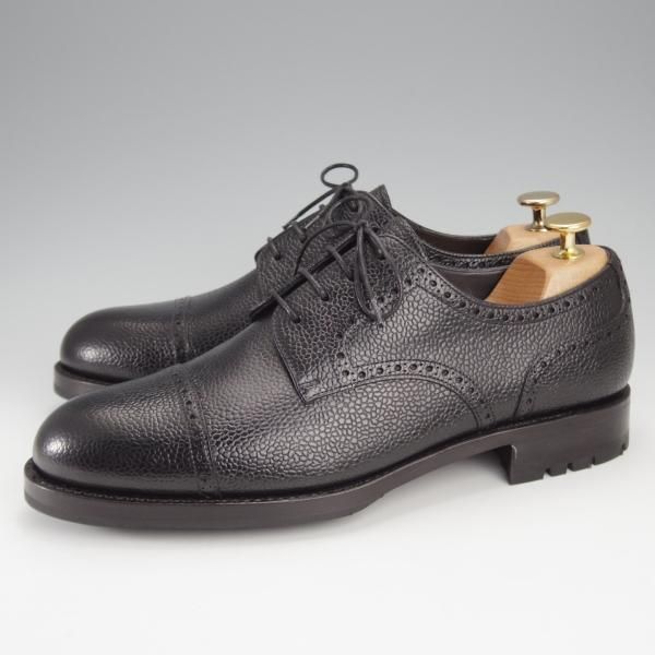 未使用★(スペイン製)YANKO/ヤンコ SIZE 7.5【定価￥57,240-★グッドイヤーウェルテッド製法/パンチドキャップトゥ】14756/黒★j293