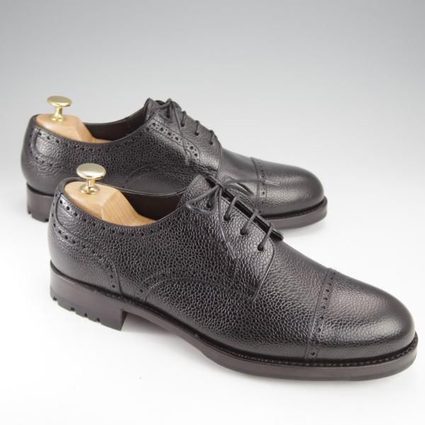 未使用★(スペイン製)YANKO/ヤンコ SIZE 7.5【定価￥57,240-★グッドイヤーウェルテッド製法/パンチドキャップトゥ】14756/黒★j293