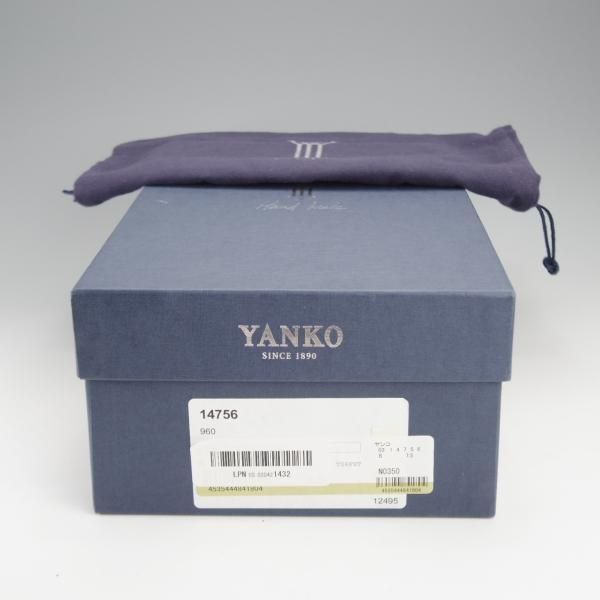 未使用★(スペイン製)YANKO/ヤンコ SIZE 7.5【定価￥57,240-★グッドイヤーウェルテッド製法/パンチドキャップトゥ】14756/黒★j293