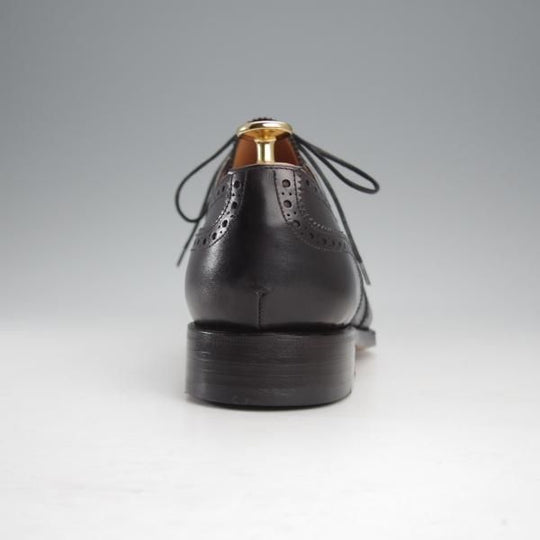 未使用★(スペイン製)YANKO/ヤンコ SIZE 7.5【★グッドイヤーウェルテッド製法/ギリーシューズ】14618/フルブローグ/カーフ/黒★j294