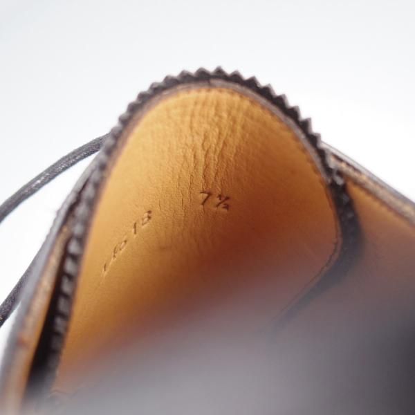 未使用★(スペイン製)YANKO/ヤンコ SIZE 7.5【★グッドイヤーウェルテッド製法/ギリーシューズ】14618/フルブローグ/カーフ/黒★j294