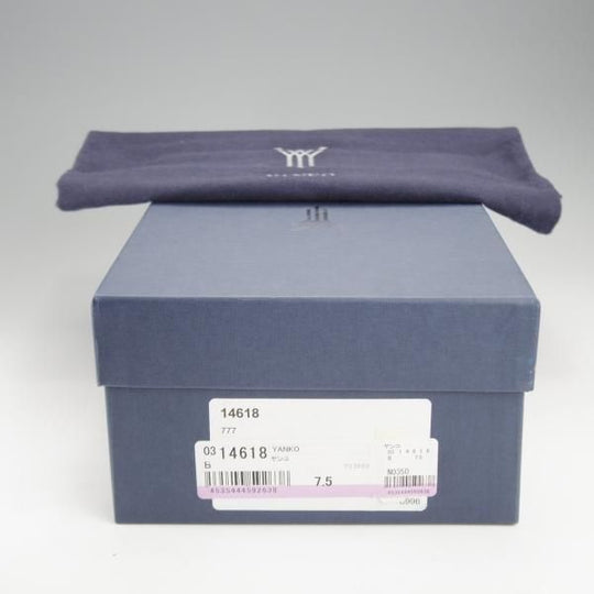 未使用★(スペイン製)YANKO/ヤンコ SIZE 7.5【★グッドイヤーウェルテッド製法/ギリーシューズ】14618/フルブローグ/カーフ/黒★j294