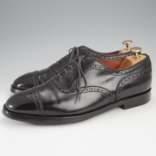 極上★オールデン 8D【コードバン仕様★(ハワイ)Leather Soul別注/5165】セミブローグ/プラザラスト/黒/レザーソウル/Alden★j297