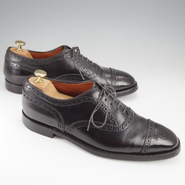 極上★オールデン 8D【コードバン仕様★(ハワイ)Leather Soul別注/5165】セミブローグ/プラザラスト/黒/レザーソウル/Alden★j297